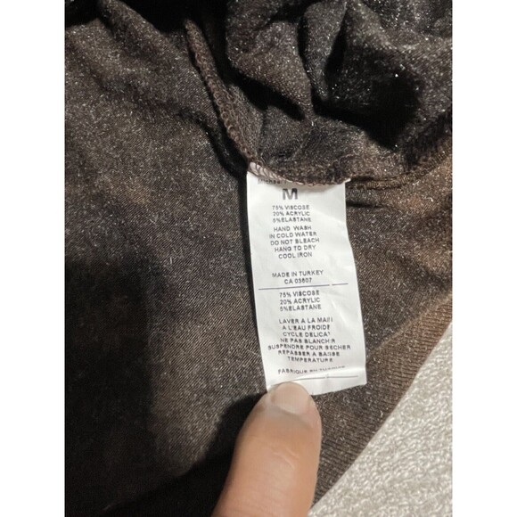 Michael Phillips A-Line Dress Women Medium Short Brown Tie Dye Brown Dress - Picture 5 of 10